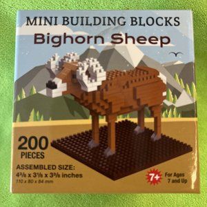 OLLIERV New Sealed Mini 200 Piece Wandering Bighorn Sheep Mini Building Blocks